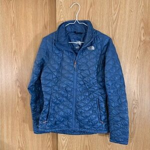 The North Face Blue Thermoball Puffer Jacket Coat
